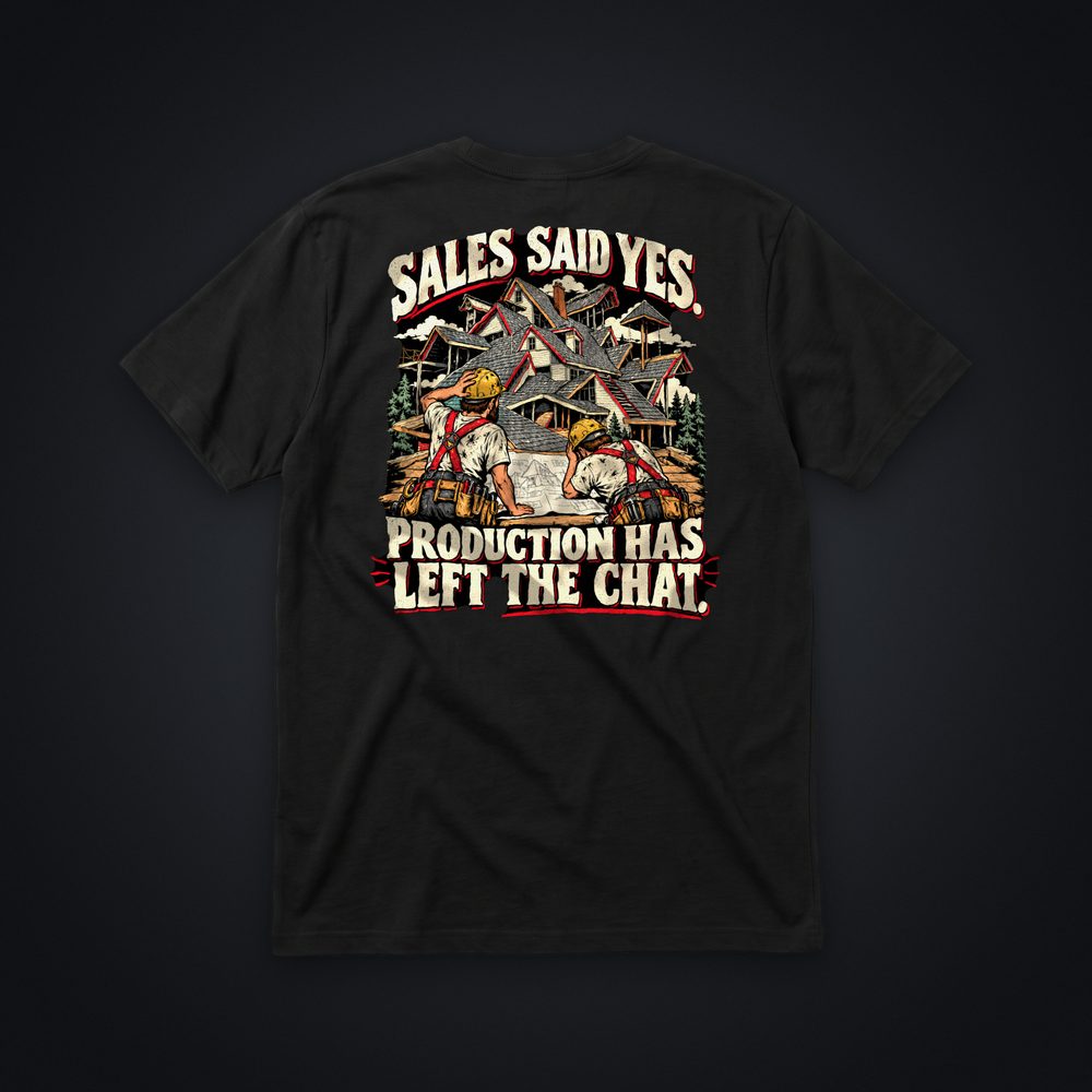 Sales Said Yes Tee, black tee, back print